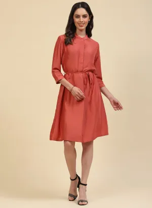 Women Pink Plain Tunic