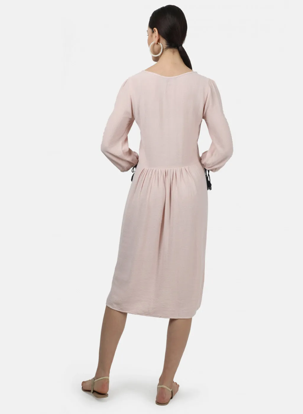 Womens Light Pink Plain Tunic