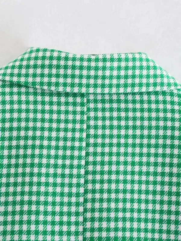 Women’s suit plaid small suit jacket