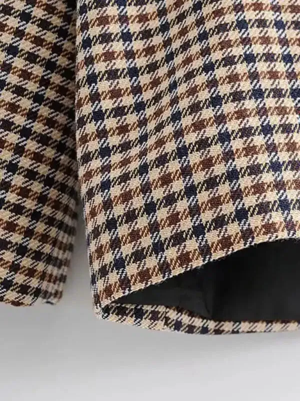 Women’s suit plaid small suit jacket