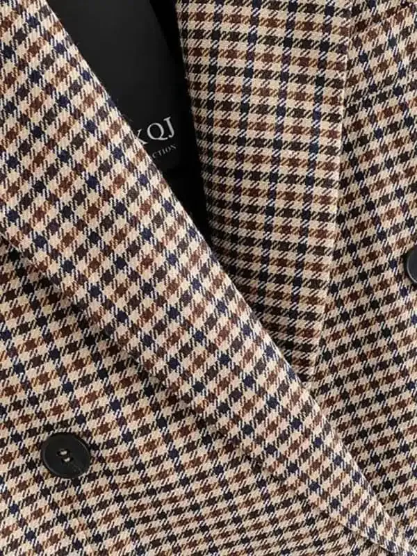 Women’s suit plaid small suit jacket