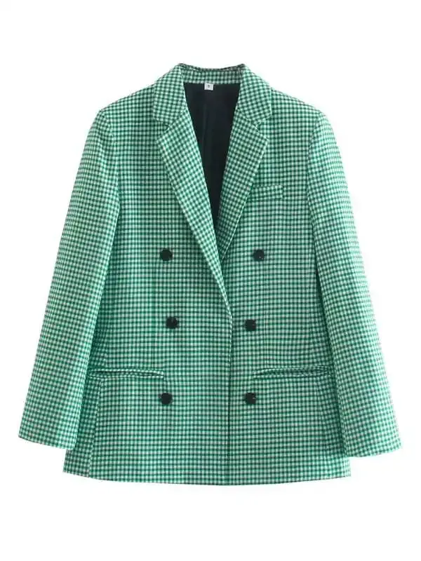 Women’s suit plaid small suit jacket