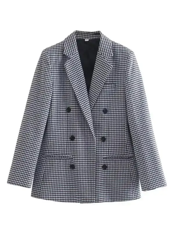 Women’s suit plaid small suit jacket