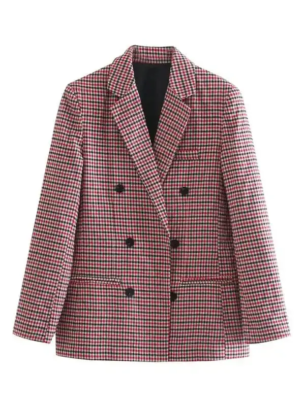 Women’s suit plaid small suit jacket