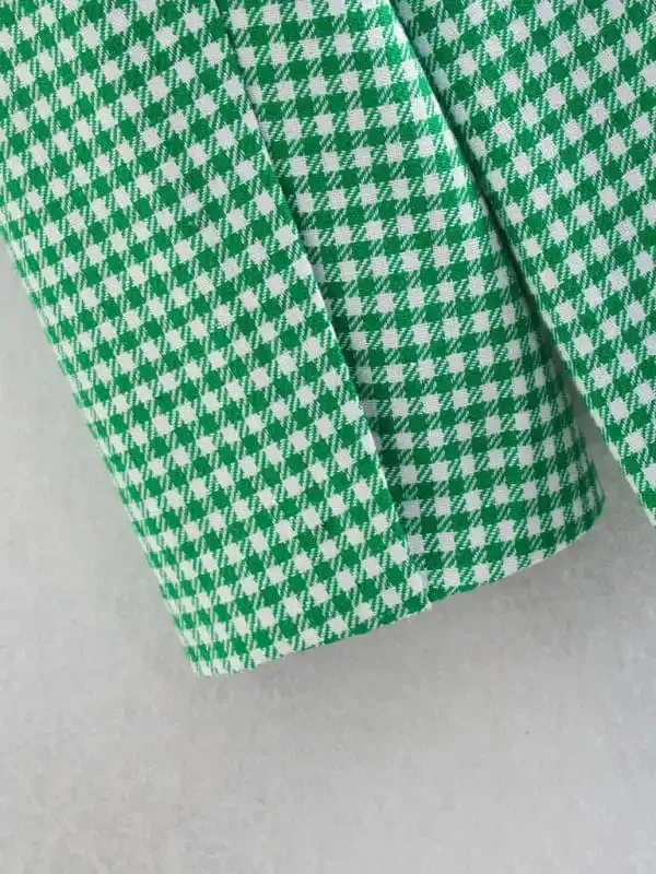 Women’s suit plaid small suit jacket